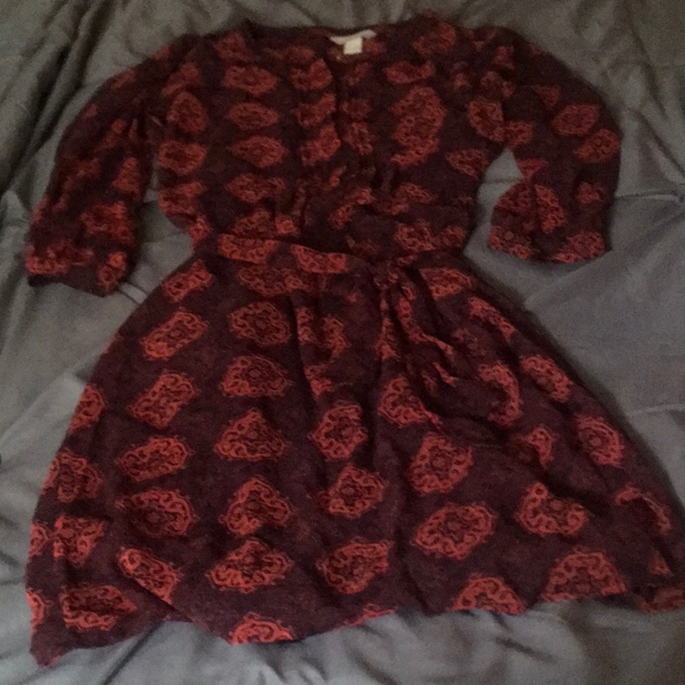 Banana Republic Sheer Printed Dress